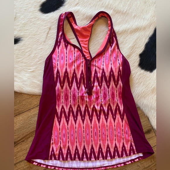Beach House Tankini Top V-Neck multicolored - Picture 1 of 6